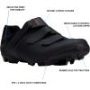 imageSHIMANO SHXC100 Mens Indoor and Outdoor Cycling Performance ShoeBlack
